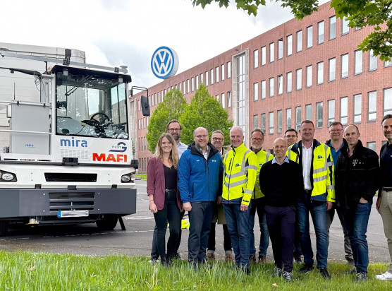Projektteam der Werkslogistik gemeinsam mit den Partnern Mira und L.I.T.