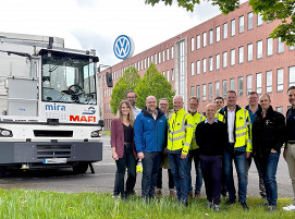 Projektteam der Werkslogistik gemeinsam mit den Partnern Mira und L.I.T.
