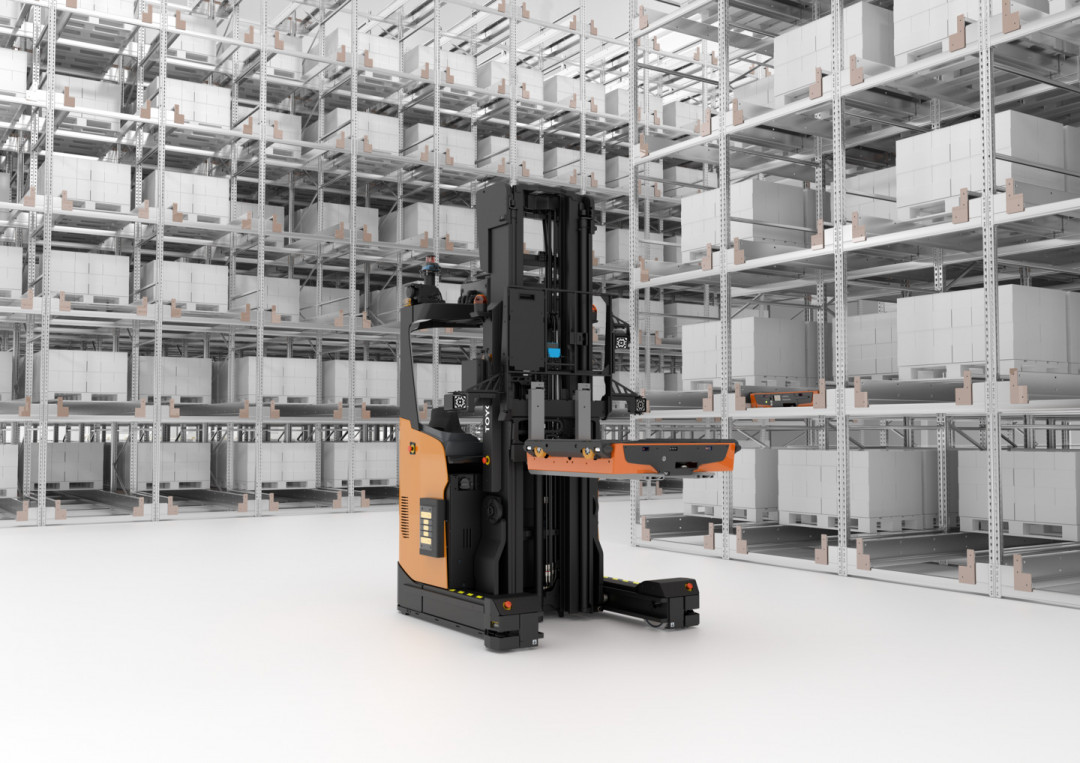 Das automatische Lager- und Abrufsystem „Swarm Automation Storage“ kombiniert drei Komponenten. - © TMHE Das automatische Lager- und Abrufsystem „Swarm Automation Storage“ kombiniert drei Komponenten. - © TMHE