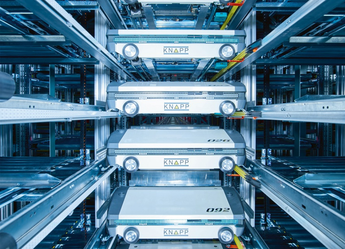 Das automatische Lagersystem Evo Shuttle wird Teil der neuen Automatisierungslösung für das Logistikzentrum von Ahlsell sein. - © Knapp Das automatische Lagersystem Evo Shuttle wird Teil der neuen Automatisierungslösung für das Logistikzentrum von Ahlsell sein. - © Knapp