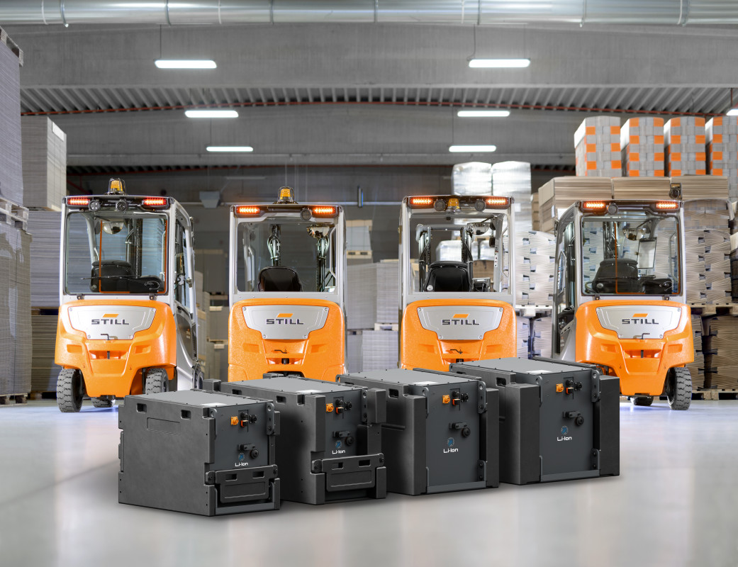 Smart statt maximal: Mit seinem erweiterten Lithium-Ionen-Batterieportfolio bietet STILL jedem Kunden die technisch und wirtschaftlich perfekt passende Lösung für seine individuellen Herausforderungen. - © STILL Smart statt maximal: Mit seinem erweiterten Lithium-Ionen-Batterieportfolio bietet STILL jedem Kunden die technisch und wirtschaftlich perfekt passende Lösung für seine individuellen Herausforderungen. - © STILL