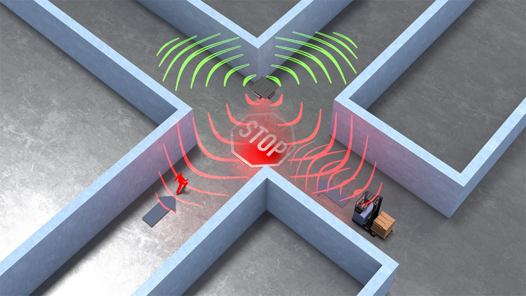 tbm hightech control stellt auf der LogiMAT Frühwarnsystem vor Kreuzungssicherung auf neueste Art und Weise. - © tbm hightech control GmbH tbm hightech control stellt auf der LogiMAT Frühwarnsystem vor Kreuzungssicherung auf neueste Art und Weise. - © tbm hightech control GmbH