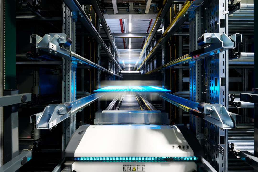 Das automatische Lagersystem Evo Shuttle 1D. - Bild: Knapp/Niederwieser