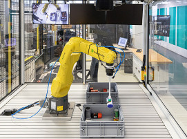 Bis zu 1300 unbekannte Objekte kann die Bin-Packing-Zelle pro Stunde greifen.