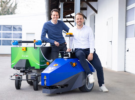 Alwin Heerklotz (CEO; CTO & Gründer Innok Robotics) zusammen mit Nikolas Rössler (CFO & CCO)